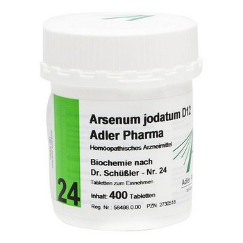 BIOCHEMIE Adler 24 Arsenum jodatum D 12 Tabletten