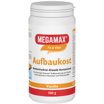 MEGAMAX Aufbaukost Vanille Pulver