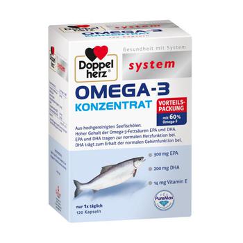 DOPPELHERZ Omega-3 Konzentrat system Kapseln