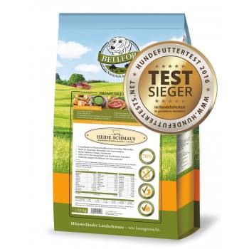 BELLFOR Heide-Schmaus - Trockenfutter für Hunde mit Weidelamm & Wildkaninchenfleisch getreidefrei